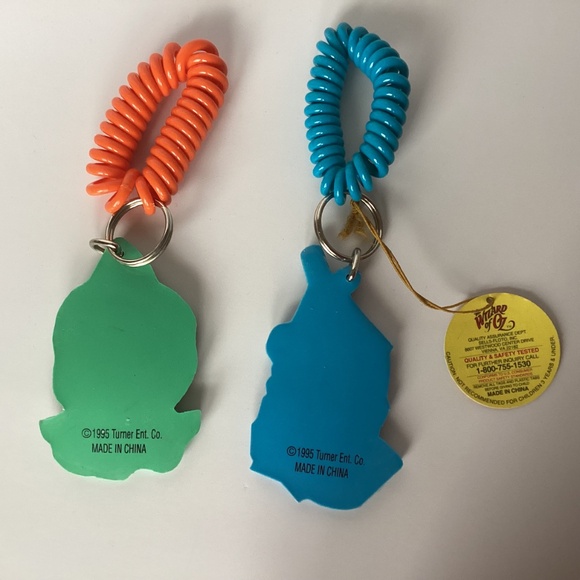 Wizard of Oz On Ice Souvenir 1995: Key Chains (2) Scarecrow & Tinman SALE! - Picture 3 of 3